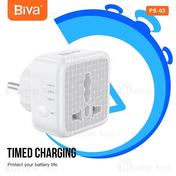 مبدل برق تایمر دار بیوا Biva PS-03